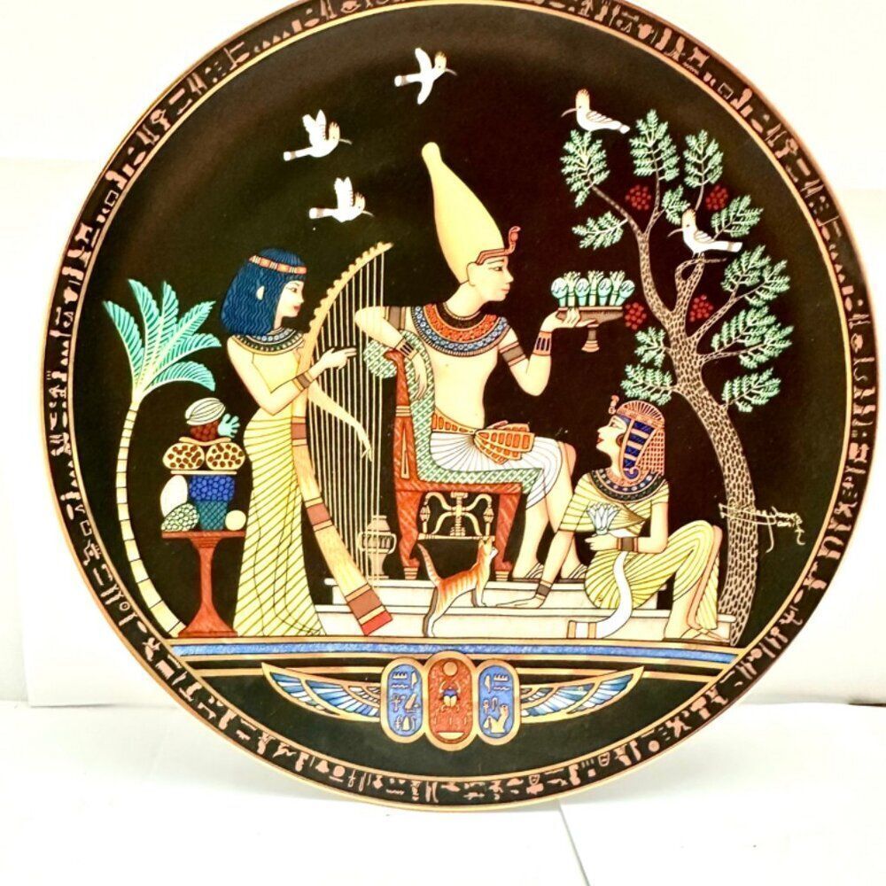 Osiris Porcelain Plate: Banquet in the Royal Gardens